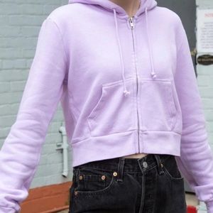 NWT brandy melville lilac crystal hoodie